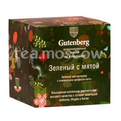 Gutenberg Зеленый с мятой в пирамидках 12 шт