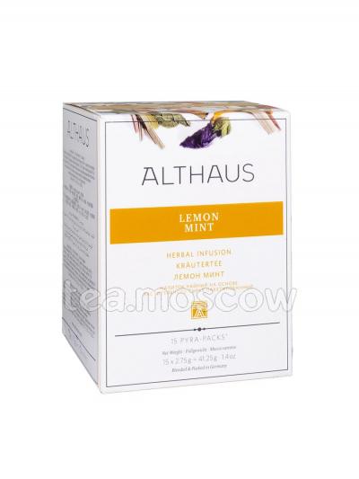 Чай Althaus Lemon Mint травяной Лимонно-мятный в пирамидках 15 шт