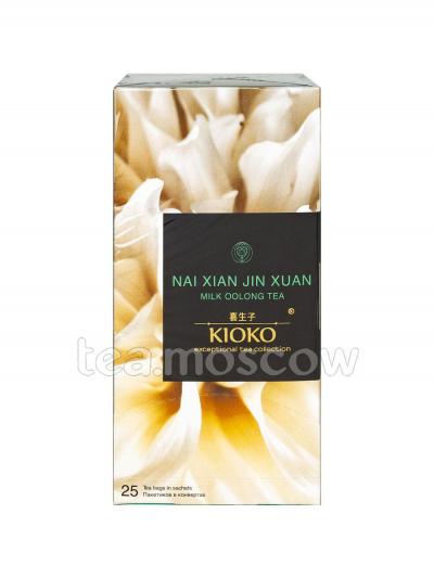 Чай Kioko Nai Xiang Jin Xuan молочный улун в пакетиках 25 шт